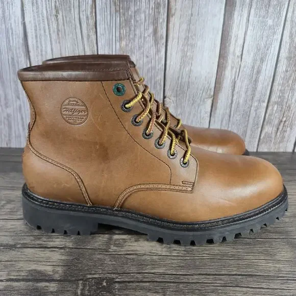 Vintage Tommy Hilfiger Footwear Brown Leather Ankle Boots Men's Sz 11.5 M (VGC)
